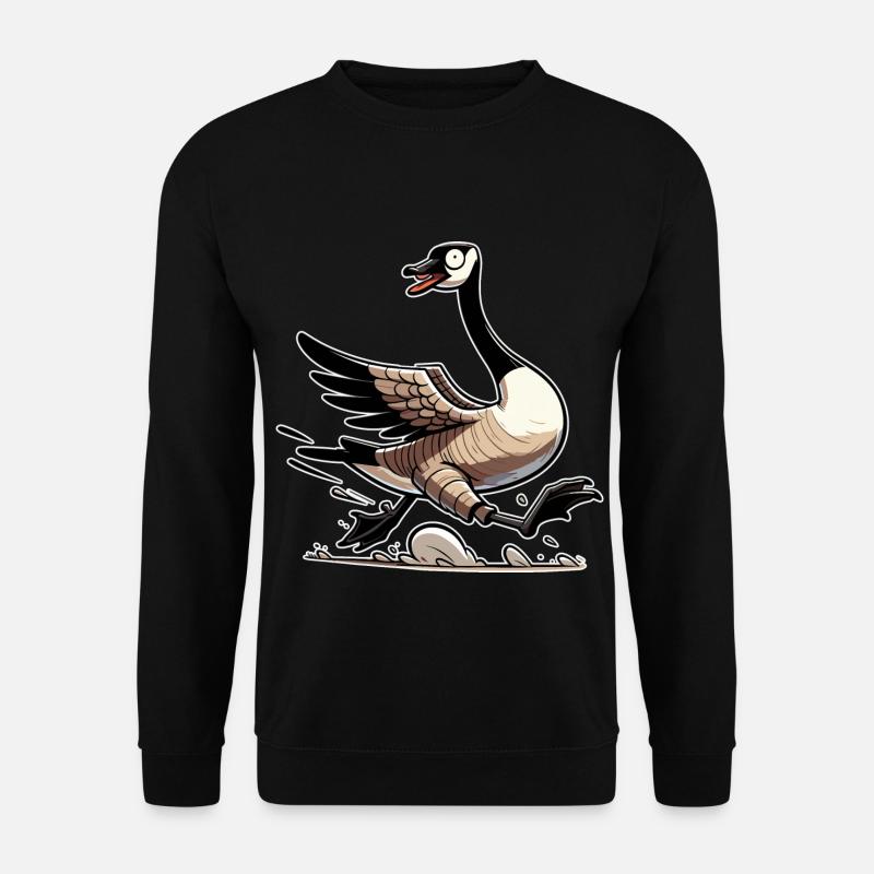 Lustiges kanadisches Gans-Meme - Unisex Pullover - Schwarz
