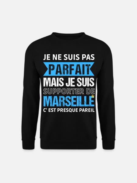 Supporter de Marseille cadeau pour Marseillais - Sweat-shirt Unisexe - noir