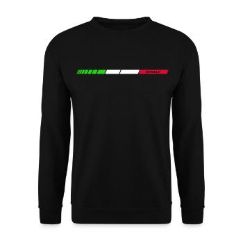 #ITALY - Unisex Pullover - Schwarz - Vorne - Alina (178cm) & Michal (187cm)