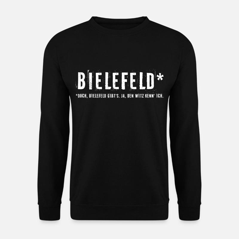 Ja, Bielefeld gibt's - Unisex Pullover - Schwarz