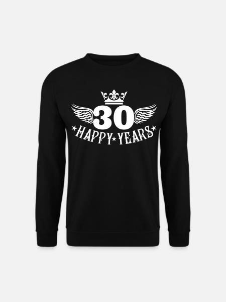 30 Happy Years - Unisex Sweatshirt - black