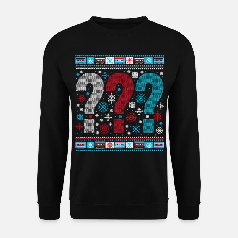 Die Drei ??? Ugly Xmas Christmas - Unisex Pullover - Schwarz