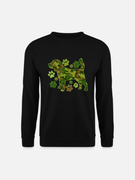 Beagle Jagdhund Tarnung - Unisex Pullover - Schwarz