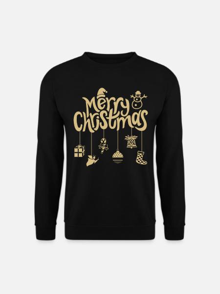 Christmas Ornaments Decoration Merry Christmas - Unisex Sweatshirt - black