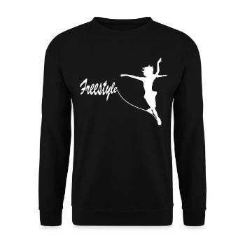 Freestyle Figure Skating - Unisex Sweatshirt - black - Front - Alina (178cm) & Michal (187cm)
