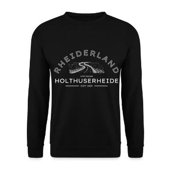 Holthuserheide - Unisex Pullover - Schwarz - Vorne - Alina (178cm) & Michal (187cm)