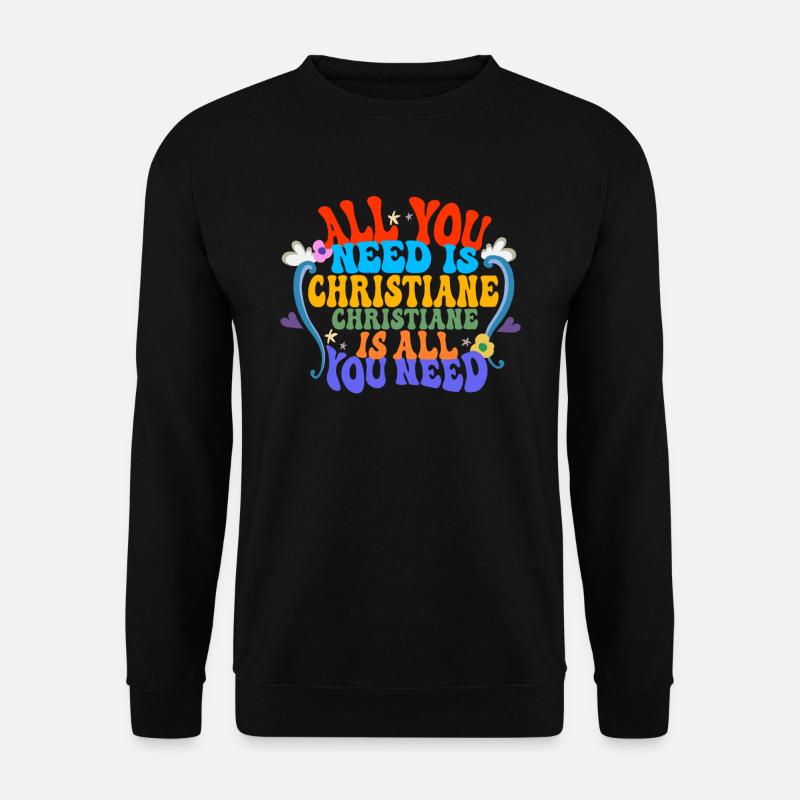 Christiane - Unisex Pullover - Schwarz