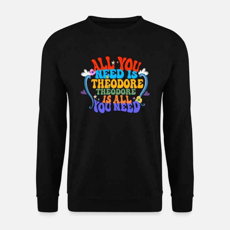 Theodor - Unisex Pullover - Schwarz