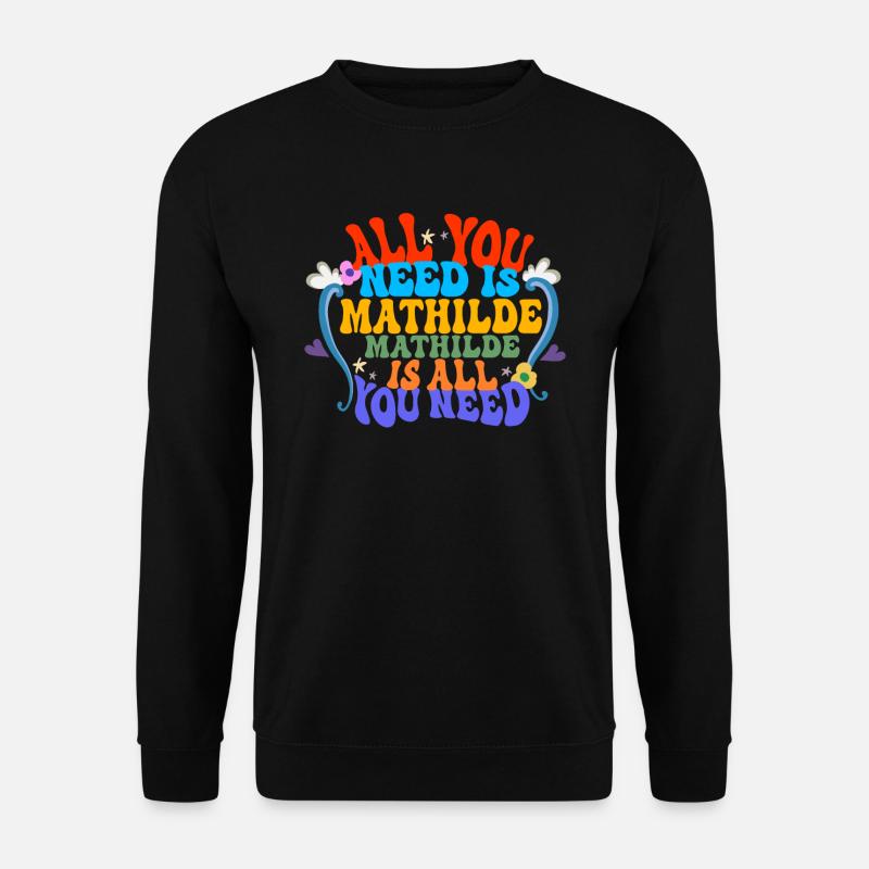 Mathilde - Sweat-shirt Unisexe - noir