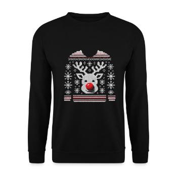 Rudolph Hirsch Pullover - Unisex Pullover - Schwarz - Vorne - Alina (178cm) & Michal (187cm)