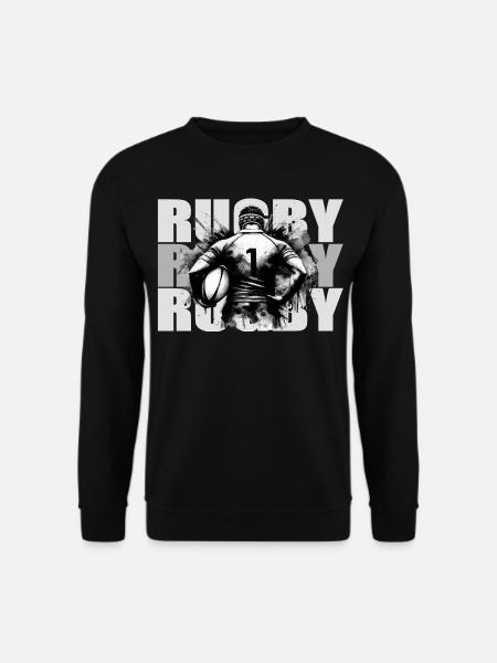 Rugby - Unisex Pullover - Schwarz