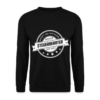 Steuerberater - Unisex Pullover - Schwarz - Vorne - Alina (178cm) & Michal (187cm)