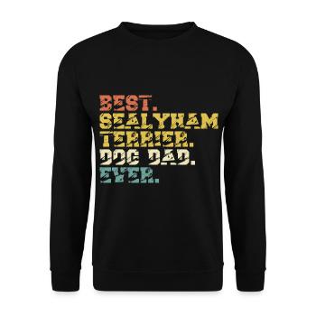 Sealyham Terrier Dad Papa Master Dog Papa - Unisex Sweatshirt - black - Front - Alina (178cm) & Michal (187cm)