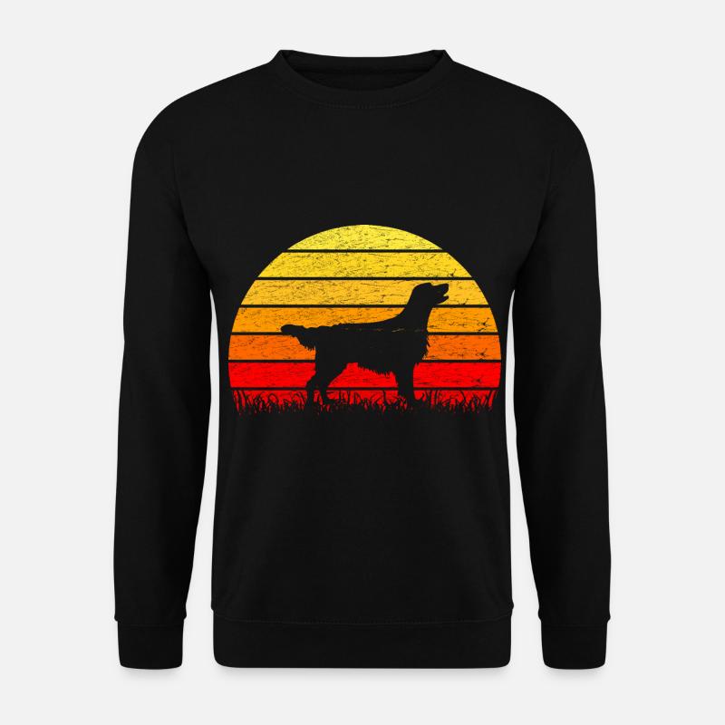 Flat Coated Retriever Sunrise - Unisex Sweatshirt - black