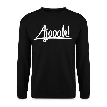 Ajoooh - Unisex Pullover - Schwarz - Vorne - Alina (178cm) & Michal (187cm)