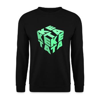 Keta Ketamin Rave Techno Electro Party - Unisex Pullover - Schwarz - Vorne - Alina (178cm) & Michal (187cm)