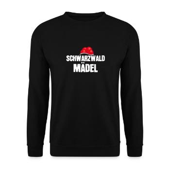 Schwarzwaldmädel - Unisex Pullover - Schwarz - Vorne - Alina (178cm) & Michal (187cm)