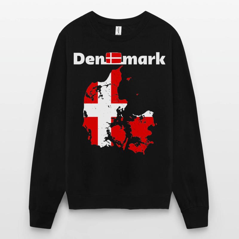 drapeau Danemark drapeau Danemark drapeau Danemark Sweat-shirt Unisexe