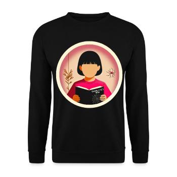 L’aventure du jeune lecteur - Sweat-shirt Unisexe - noir - Devant - Alina (178cm) & Michal (187cm)