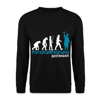 Physikum Medizin Prüfung bestanden Student - Unisex Pullover - Schwarz - Vorne - Alina (178cm) & Michal (187cm)