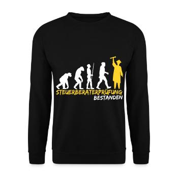 Steuerberater Prüfung bestanden Bestandene Lustig - Unisex Pullover - Schwarz - Vorne - Alina (178cm) & Michal (187cm)