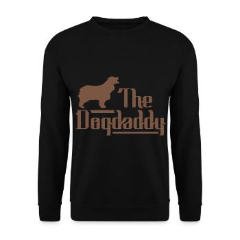 Chocolat Cocker Épagneul Papa Papa Master - Sweat-shirt Unisexe - noir - Devant - Alina (178cm) & Michal (187cm)