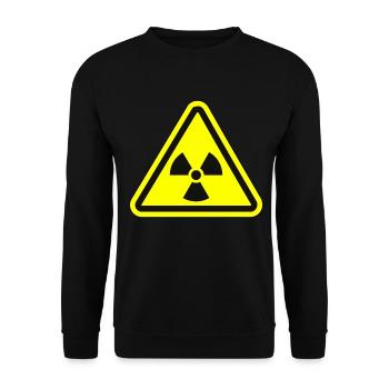 Radiation Atom Apocalypse Fallout - Unisex Sweatshirt - black - Front - Alina (178cm) & Michal (187cm)