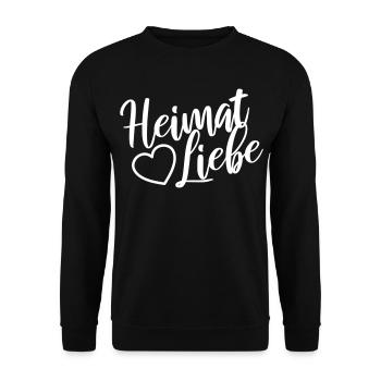 Heimatliebe - Unisex Pullover - Schwarz - Vorne - Alina (178cm) & Michal (187cm)