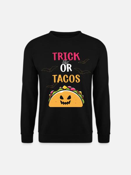 Astuce d’Halloween ou tacos - Sweat-shirt Unisexe - noir