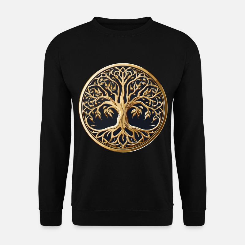 Baum des Lebens - Unisex Pullover - Schwarz