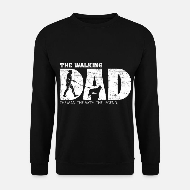 Groenendael The Walking Dad - Unisex Sweatshirt - black
