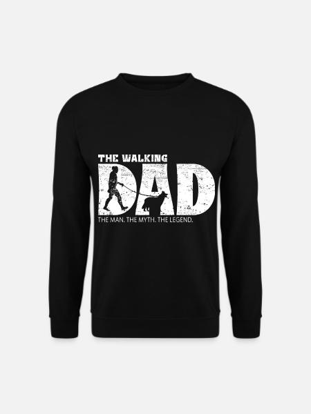 Chodsky Pes Böhmischer Schäferhund The Walking Dad - Unisex Pullover - Schwarz