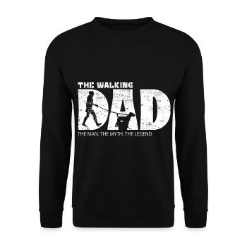 Parson Russell Terrier Papa Maître - Sweat-shirt Unisexe - noir - Devant - Alina (178cm) & Michal (187cm)