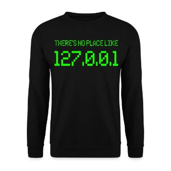 Computer IP Netzwerk Technik - Unisex Pullover - Schwarz - Vorne - Alina (178cm) & Michal (187cm)