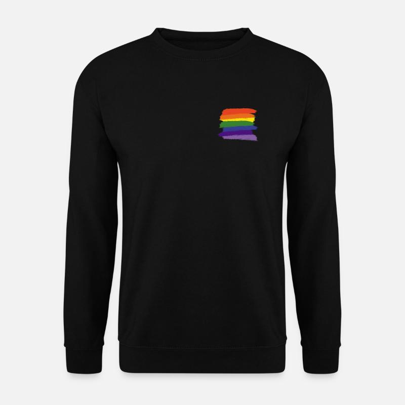 Rainbow Paint Brushes - Unisex Sweatshirt - black