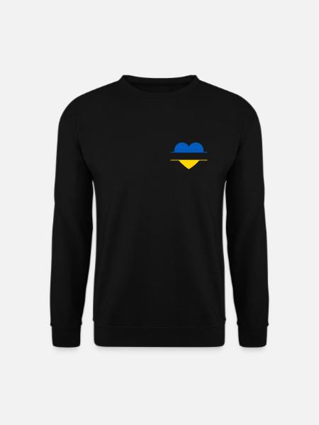 Ukraine Heart - Unisex Sweatshirt - black