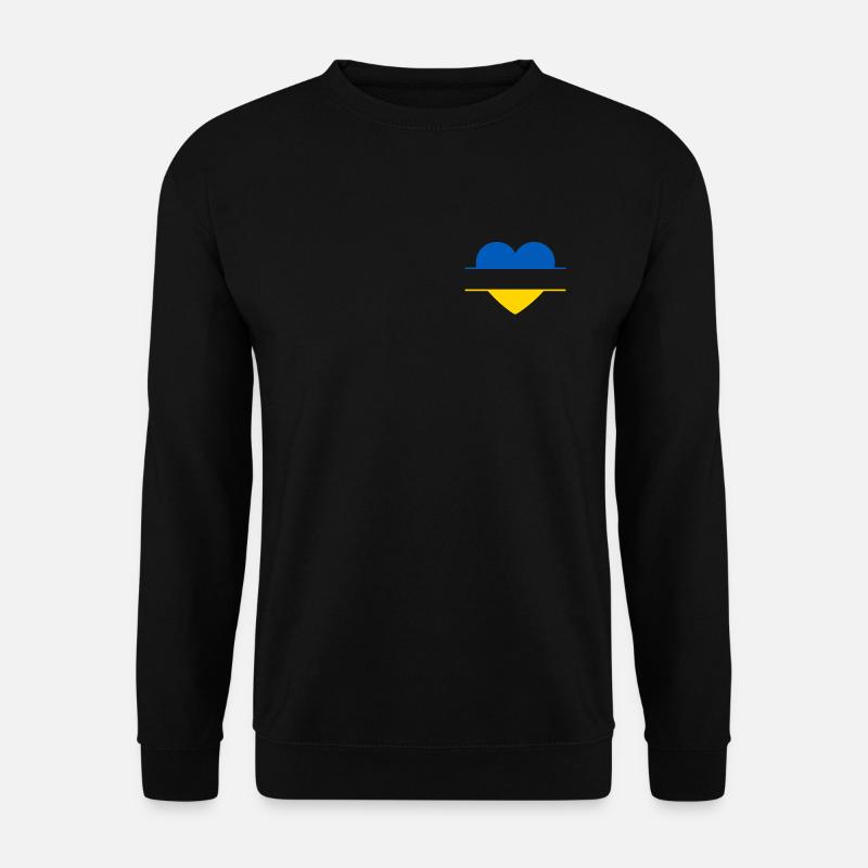 Ukraine Herz - Unisex Pullover - Schwarz