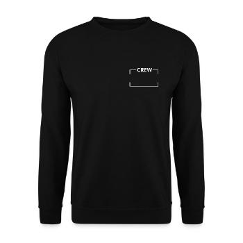 Crew Logo - Unisex Sweatshirt - black - Front - Alina (178cm) & Michal (187cm)
