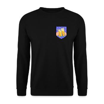Oktober Bierfest - Unisex Pullover - Schwarz - Vorne - Alina (178cm) & Michal (187cm)