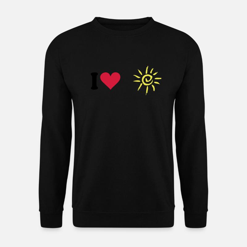 Sonne - Unisex Pullover - Schwarz
