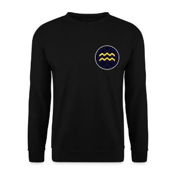 Aquarius - Unisex Pullover - Schwarz - Vorne - Alina (178cm) & Michal (187cm)