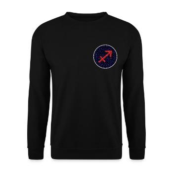 Saggitarius - Unisex Sweatshirt - black - Front - Alina (178cm) & Michal (187cm)