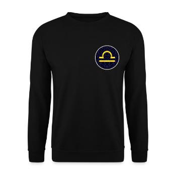 Libra - Unisex Pullover - Schwarz - Vorne - Alina (178cm) & Michal (187cm)