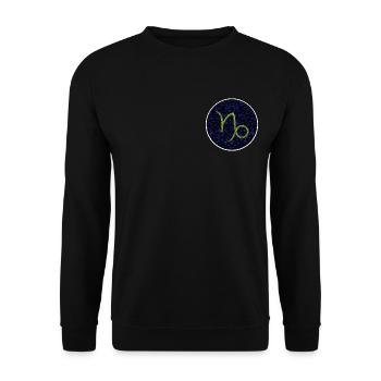 Capricorn - Unisex Sweatshirt - black - Front - Alina (178cm) & Michal (187cm)