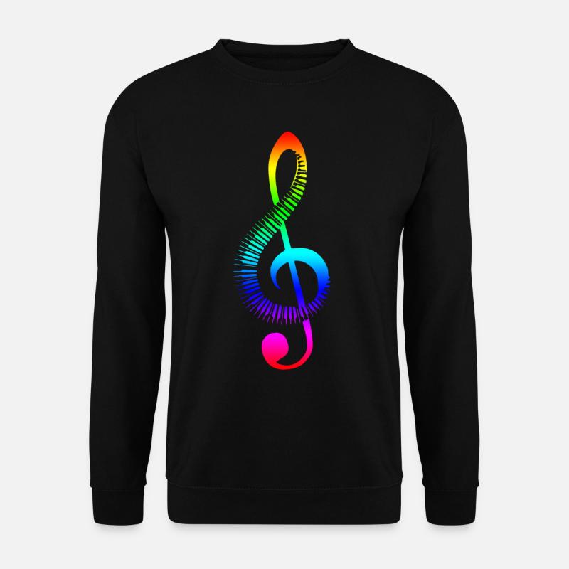 Clef rainbow - Unisex Sweatshirt - black