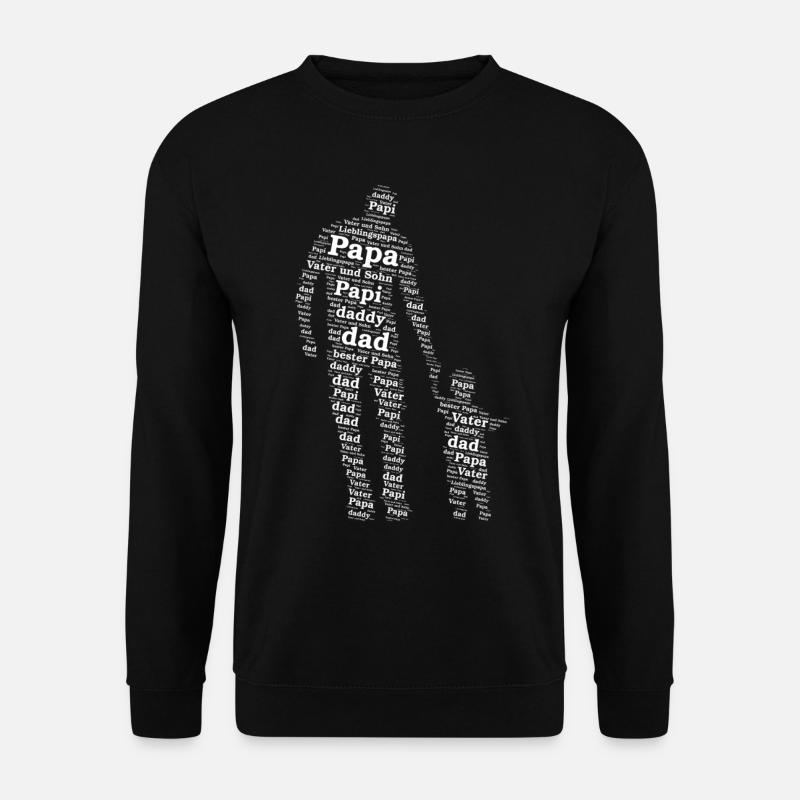 Vater und Sohn - Unisex Pullover - Schwarz