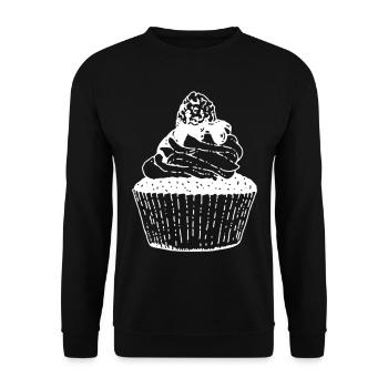 gâteau - Sweat-shirt Unisexe - noir - Devant - Alina (178cm) & Michal (187cm)