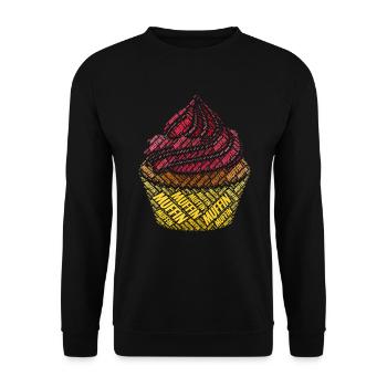 Muffin - Unisex Pullover - Schwarz - Vorne - Alina (178cm) & Michal (187cm)