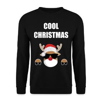 Cool Christmas Christmas xmas Merry Christmas - Unisex Sweatshirt - black - Front - Alina (178cm) & Michal (187cm)