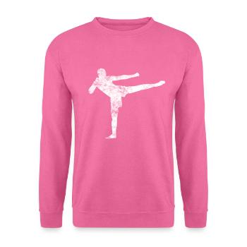Kampfsport Evolution lustig Kickboxing Boxen - Unisex Pullover - Pink - Vorne